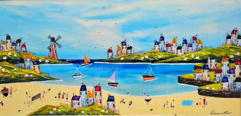 Life's a Beach - Painting by Rozanne Bell