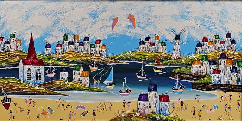 Sunshine on the Water - Painting by Rozanne Bell