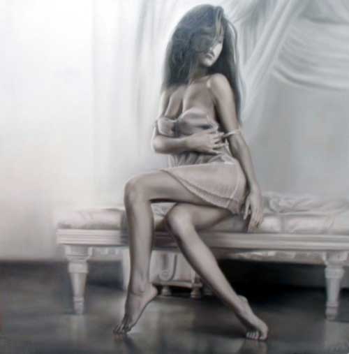 Beautiful - Painting by Talentbek Chekirov