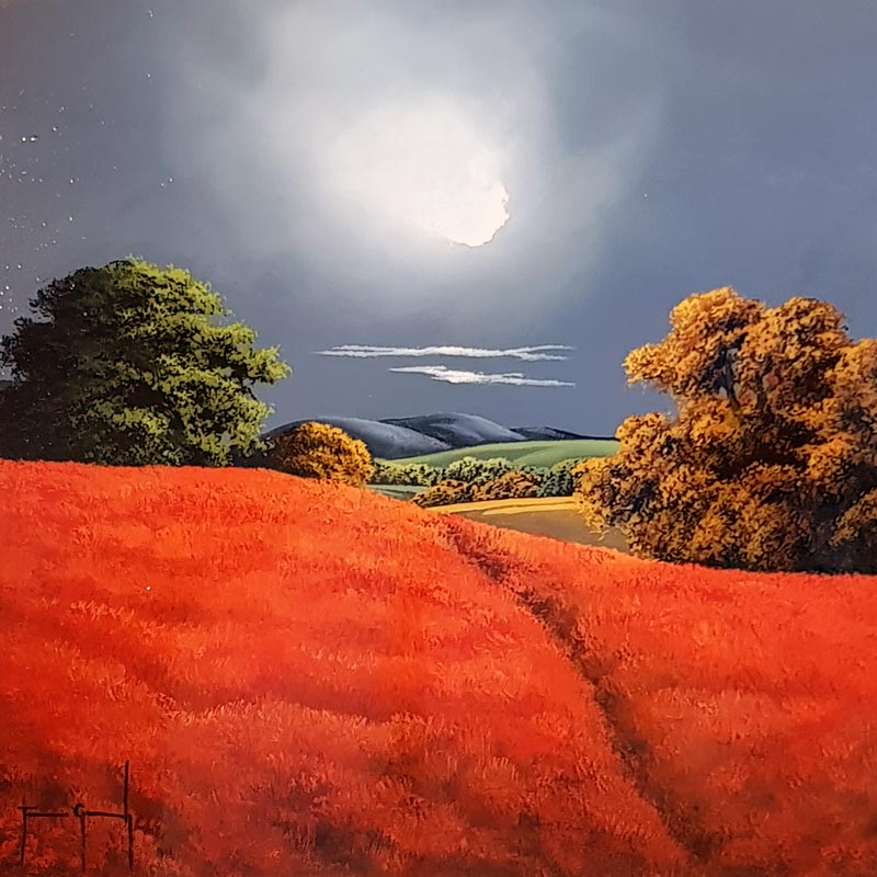 Land of Copper - Painting by Terence Grundy