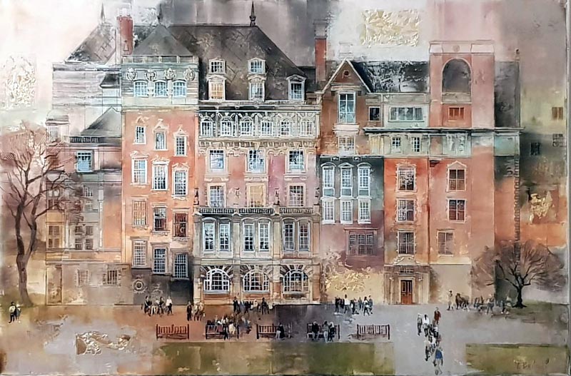 Westminster Quarter - Painting by Veronika Benoni