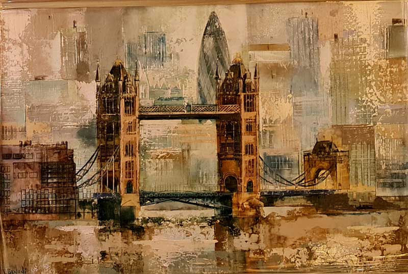 Tower Bridge - Painting by Veronika Benoni